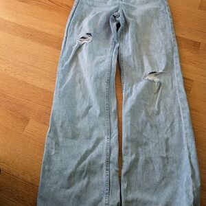EUC H&M Women's Blue Jeans Wide Leg Size 2